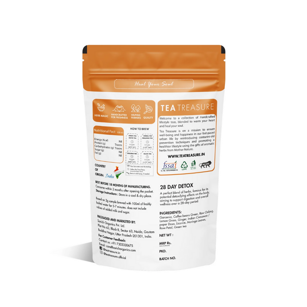 Tea Treasure 28 Days Detox Tea - Loose Leaf