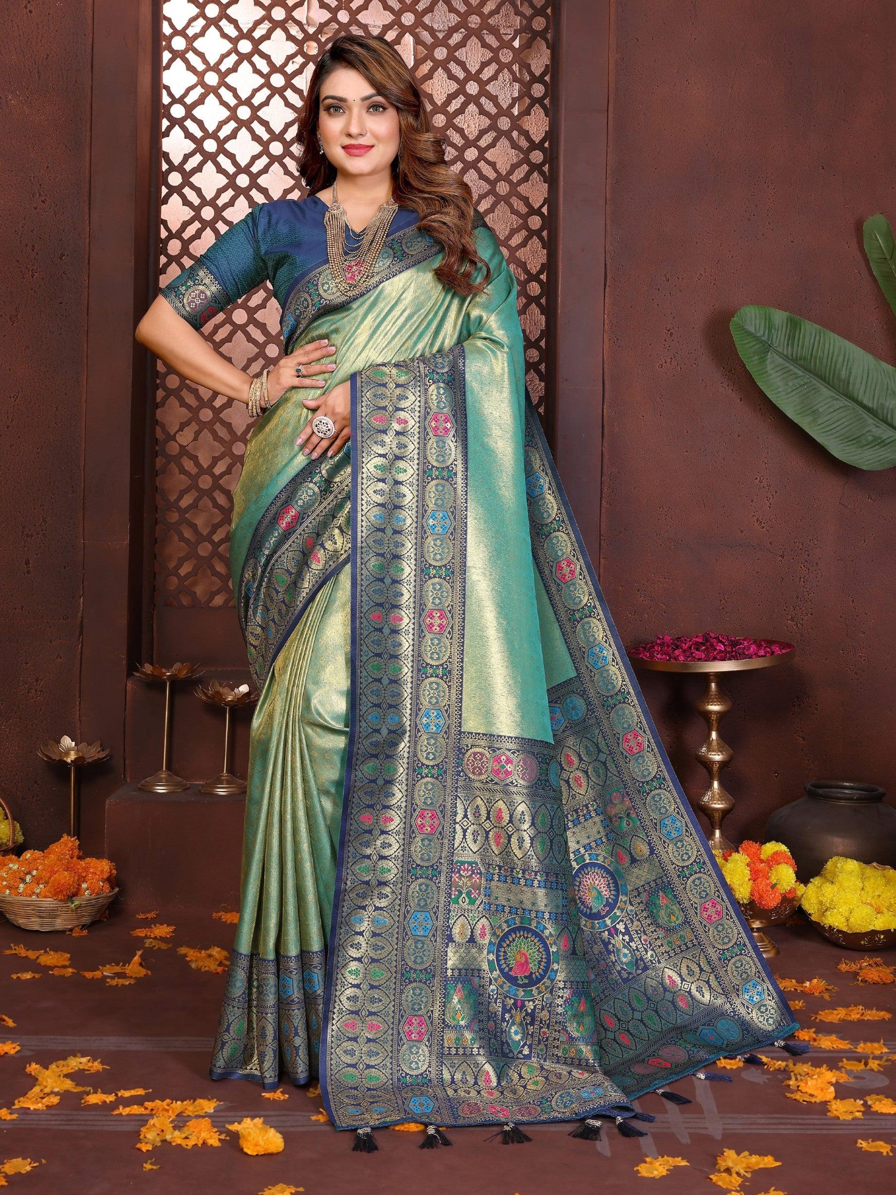 Anaita Banarasi Tissue Silk Saree