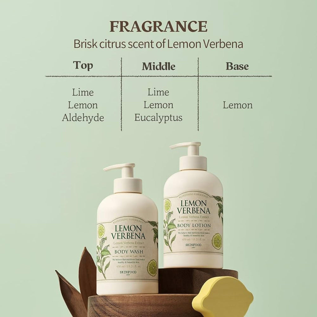 Skinfood Lemon Verbena Body Lotion - Soothing, Refreshing, Skin Softening