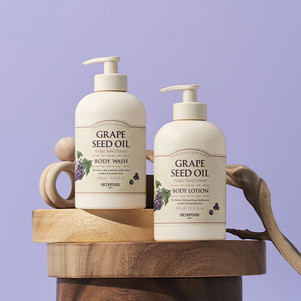 Skinfood Grape Seed Oil Body Lotion - Anti-Aging, Soothing, Skin Repair