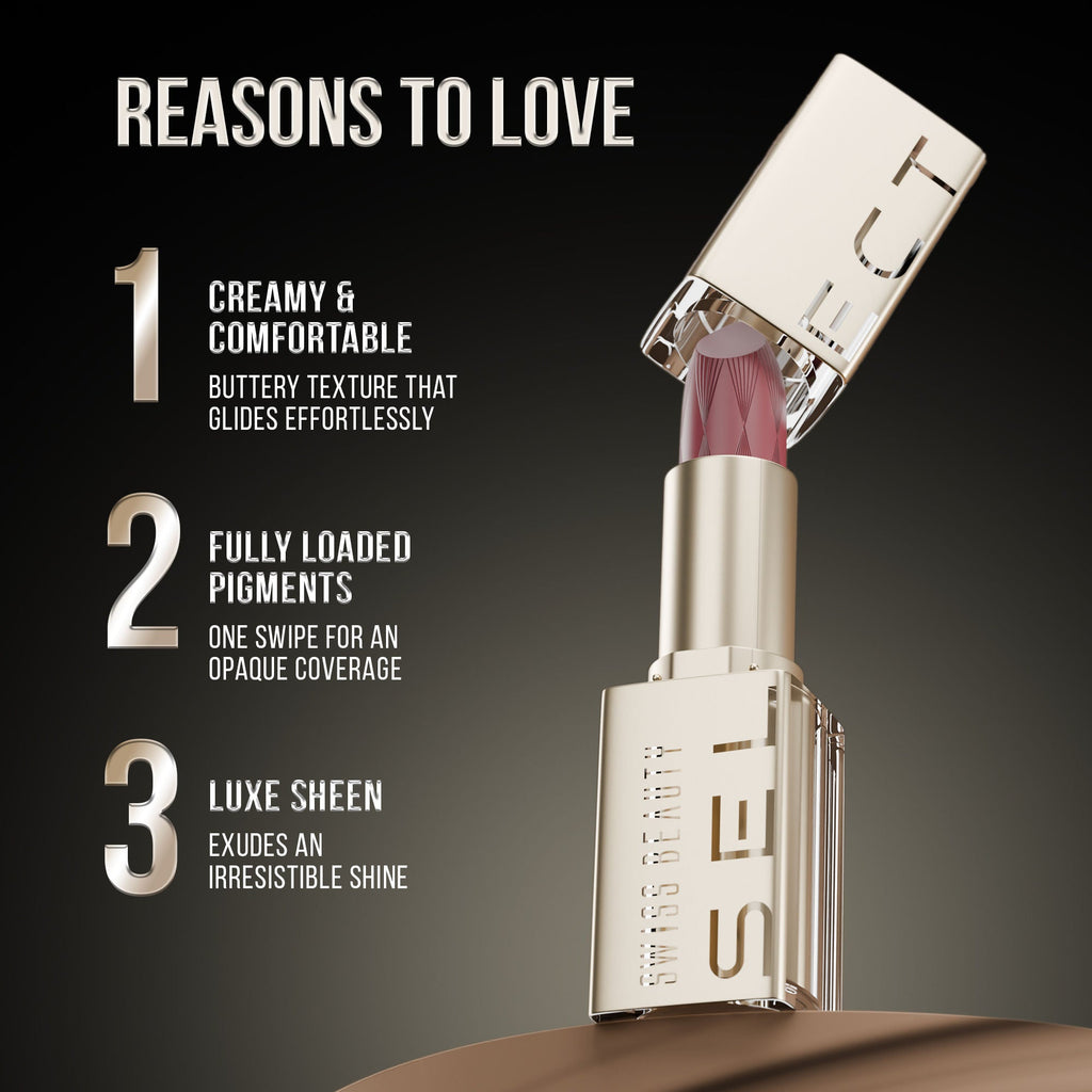 Swiss Beauty Select Creme Touch Hydrating Lipstick - 8 Passionate Pink