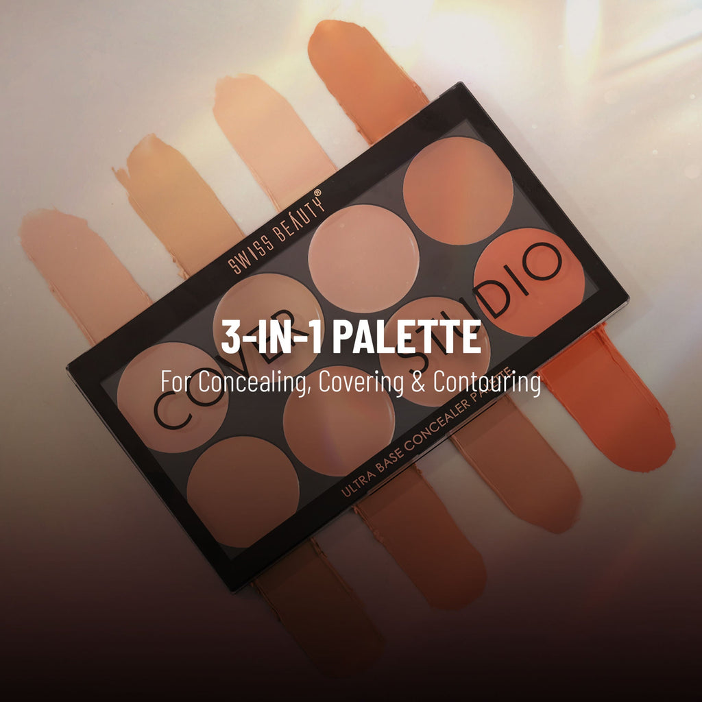 Swiss Beauty Cover Studio Ultra Base Concealer Palette - 3