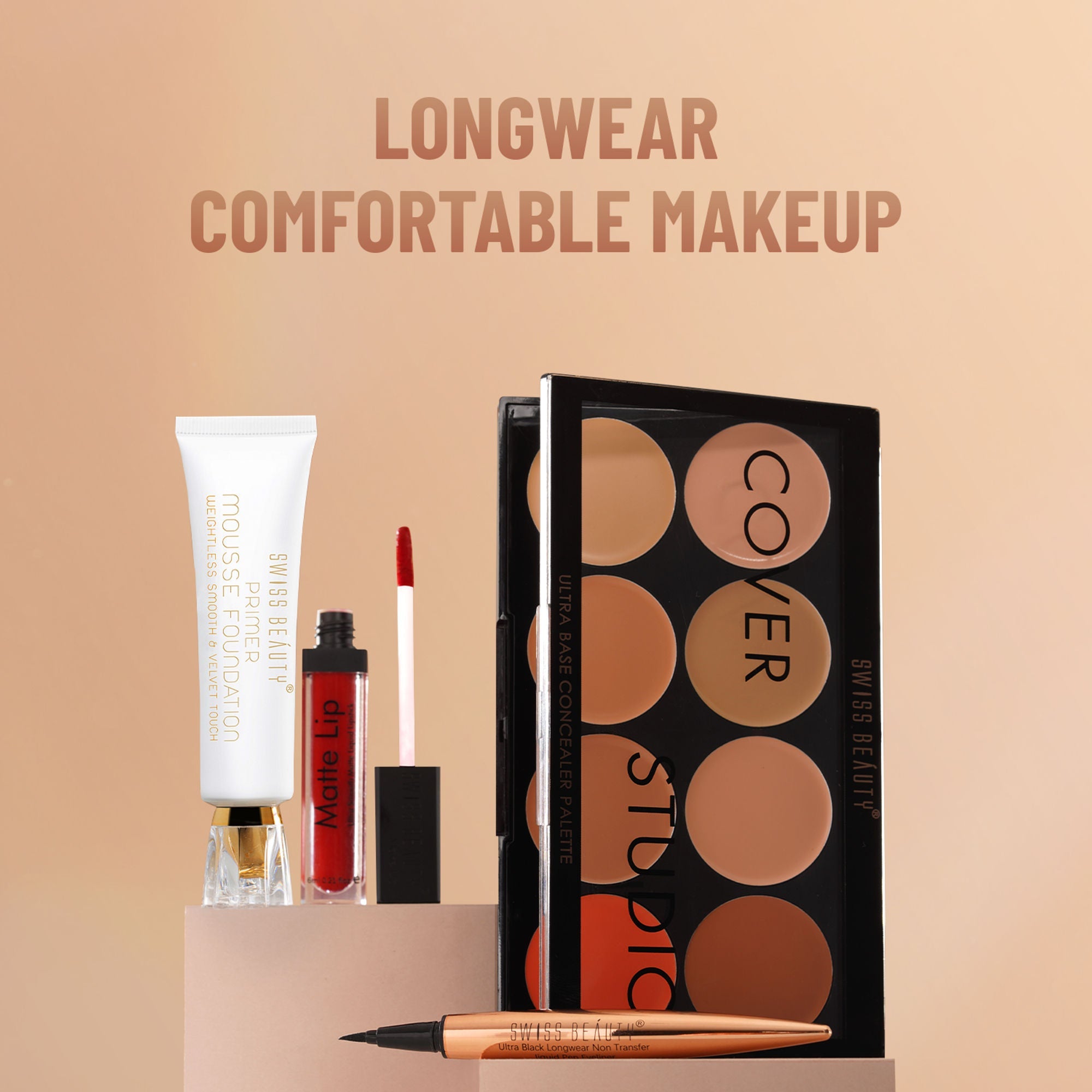 Swiss Beauty Cover Studio Ultra Base Concealer Palette - 3