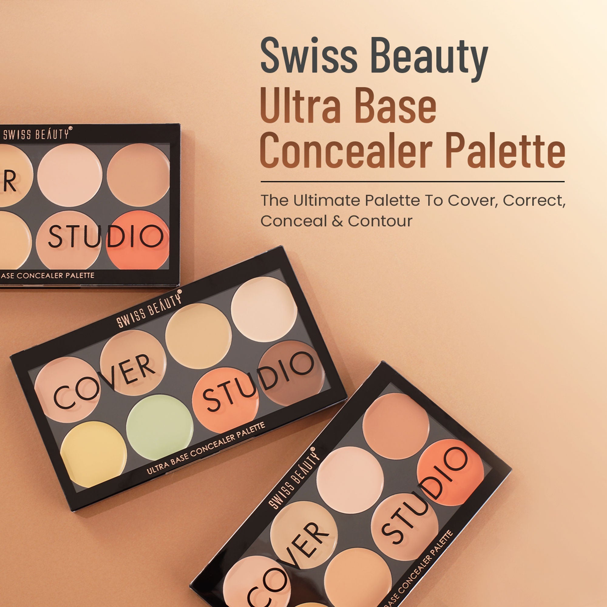Swiss Beauty Cover Studio Ultra Base Concealer Palette - 2