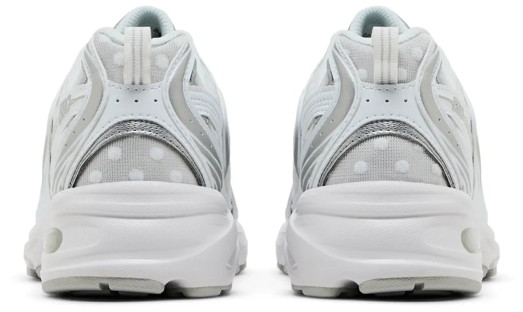 New Balance 530 White Silver Metallic Polka Dots