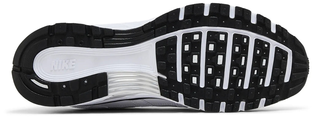 Nike P-6000 White Metallic Silver Black