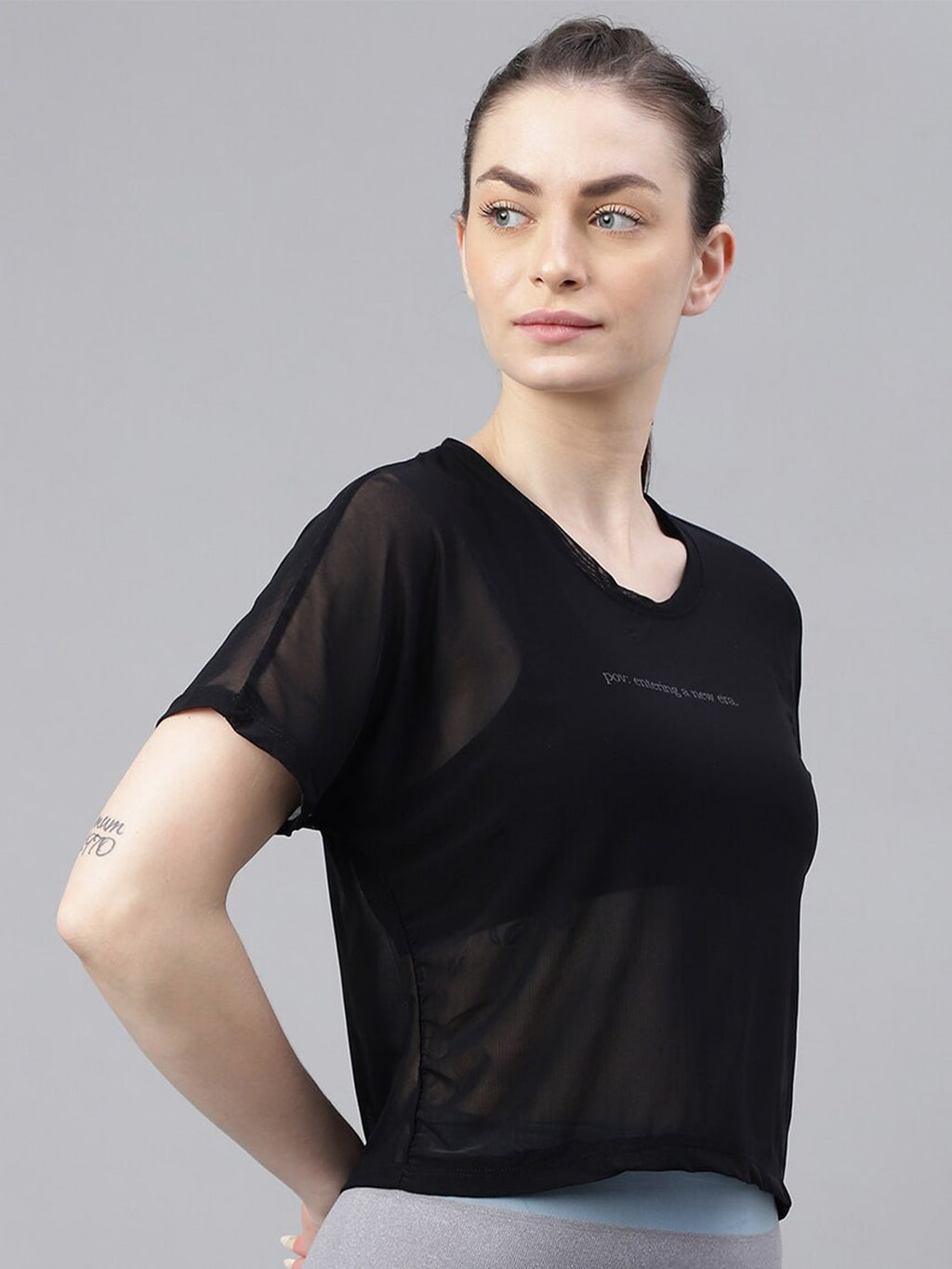 MKH Typography Printed Relaxed Fit Dri-FIT Sports T-shirt