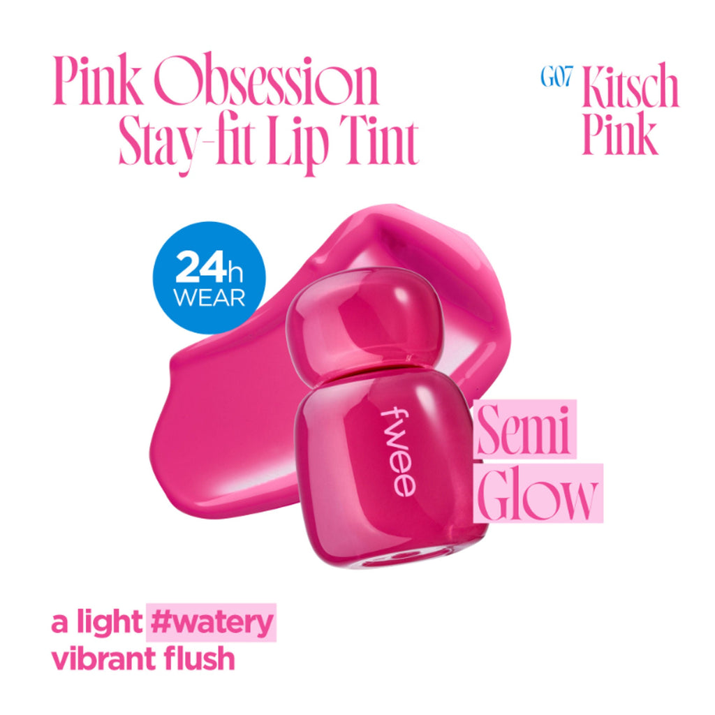fwee Pink Obsession Stay-Fit Lip Tint - G07 Kitsch Pink