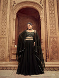 Anaita Black Georgette Lehenga Choli With Hand Work