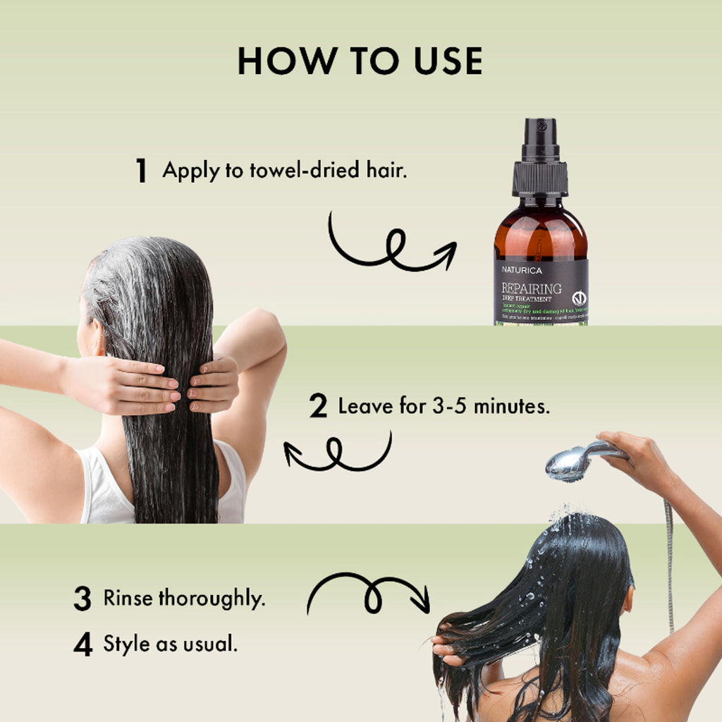 Naturica Repairing Deep Treatment for Damaged Hair, Detangle with Olive Oil & Vitamin E Formula