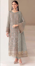 Anaita Sky Blue Faux Georgette Suit With Embroidery Sequence & Khatli Work