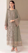 Anaita Mehendi Fox Georgette Suit With Embroidery Sequenc & Khatli Work