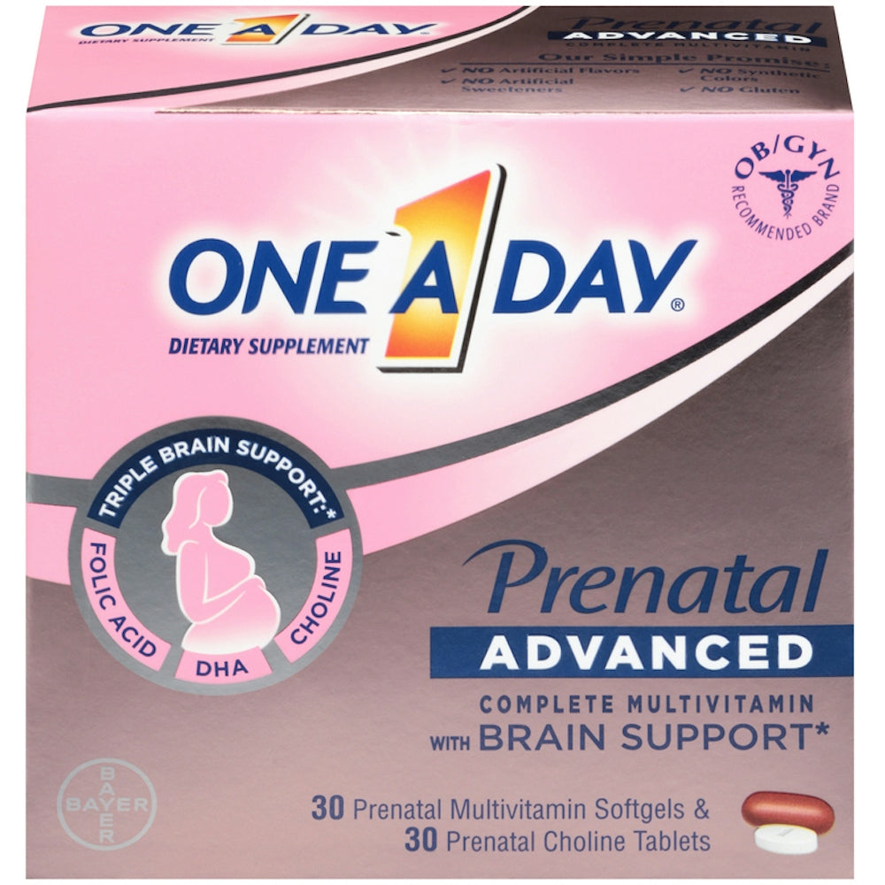 One A Day Prenatal Advanced Complete Multivitamin Tablets
