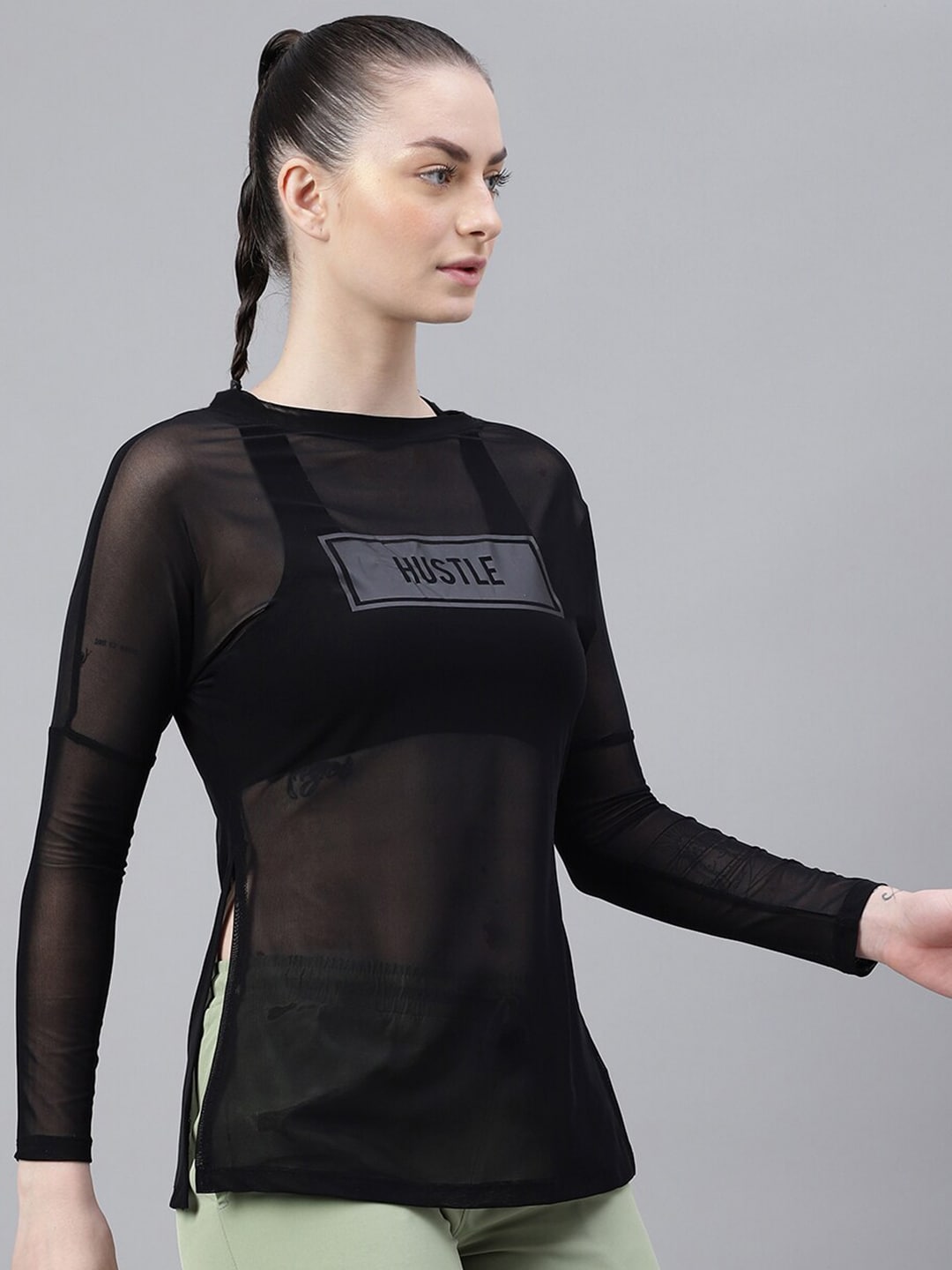 MKH Typography Printed Dri FIT Relaxed Fit Sports T-shirt