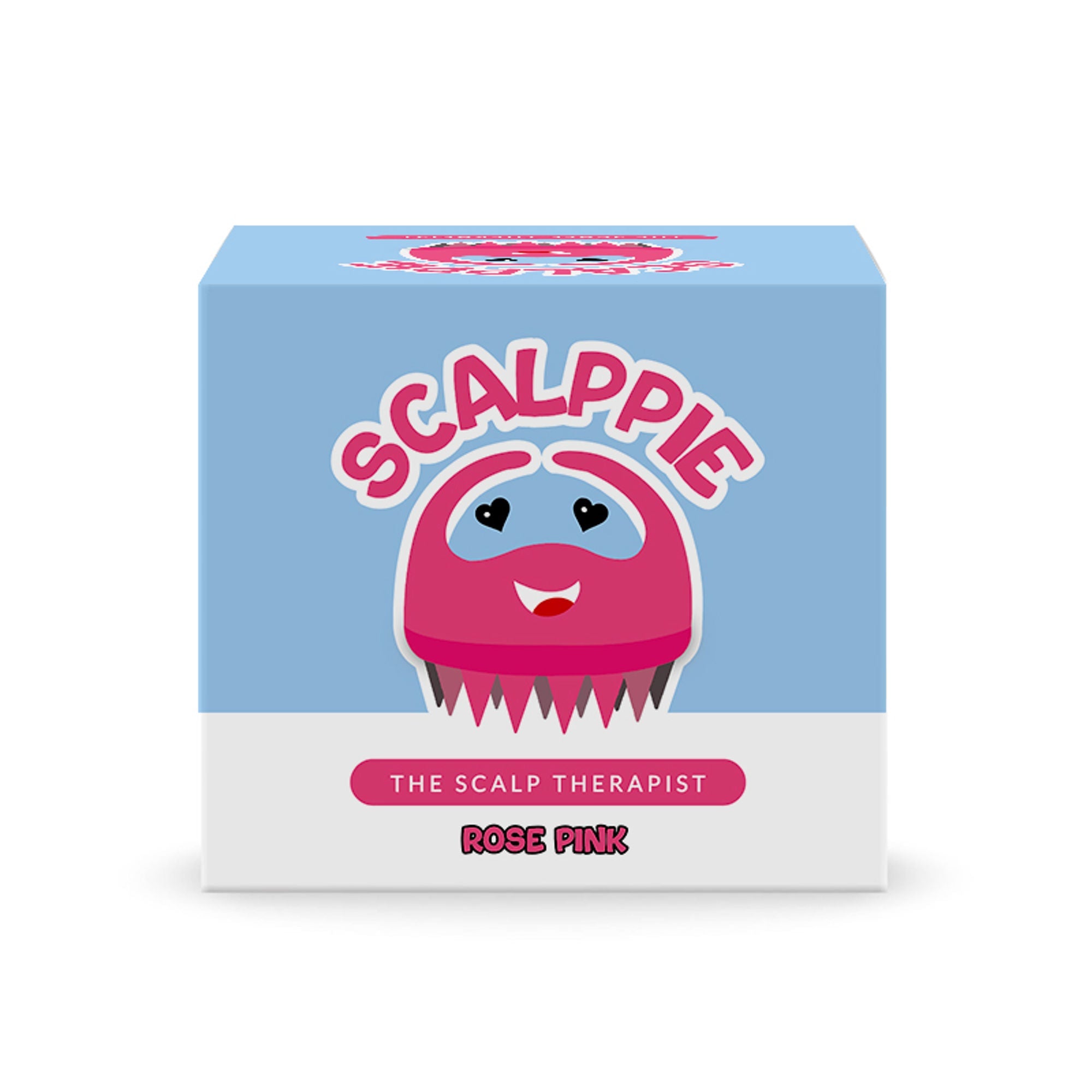 Scalppie Silicon Hair Scalp Massager & Shampoo Brush Scrub For Hair Growth & Anti Dandruff - Pink