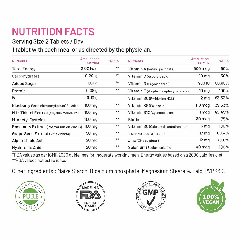 Bliss Welness Skin Multivitamin Tablets