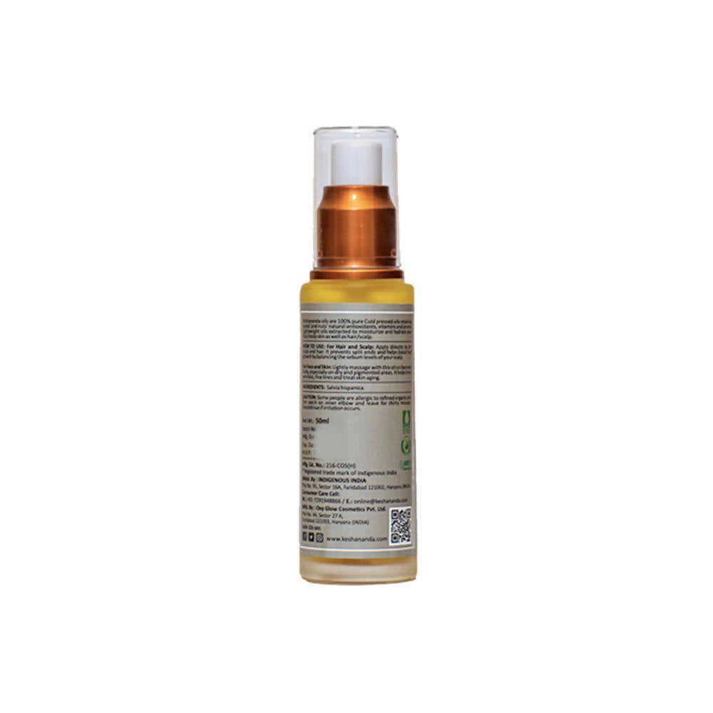 Keshananda Solarized Herbal Blend - Chia Seed Oil Cold Pressed