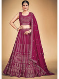 Myra Pink Georgette Real Georgette Lehenga Choli