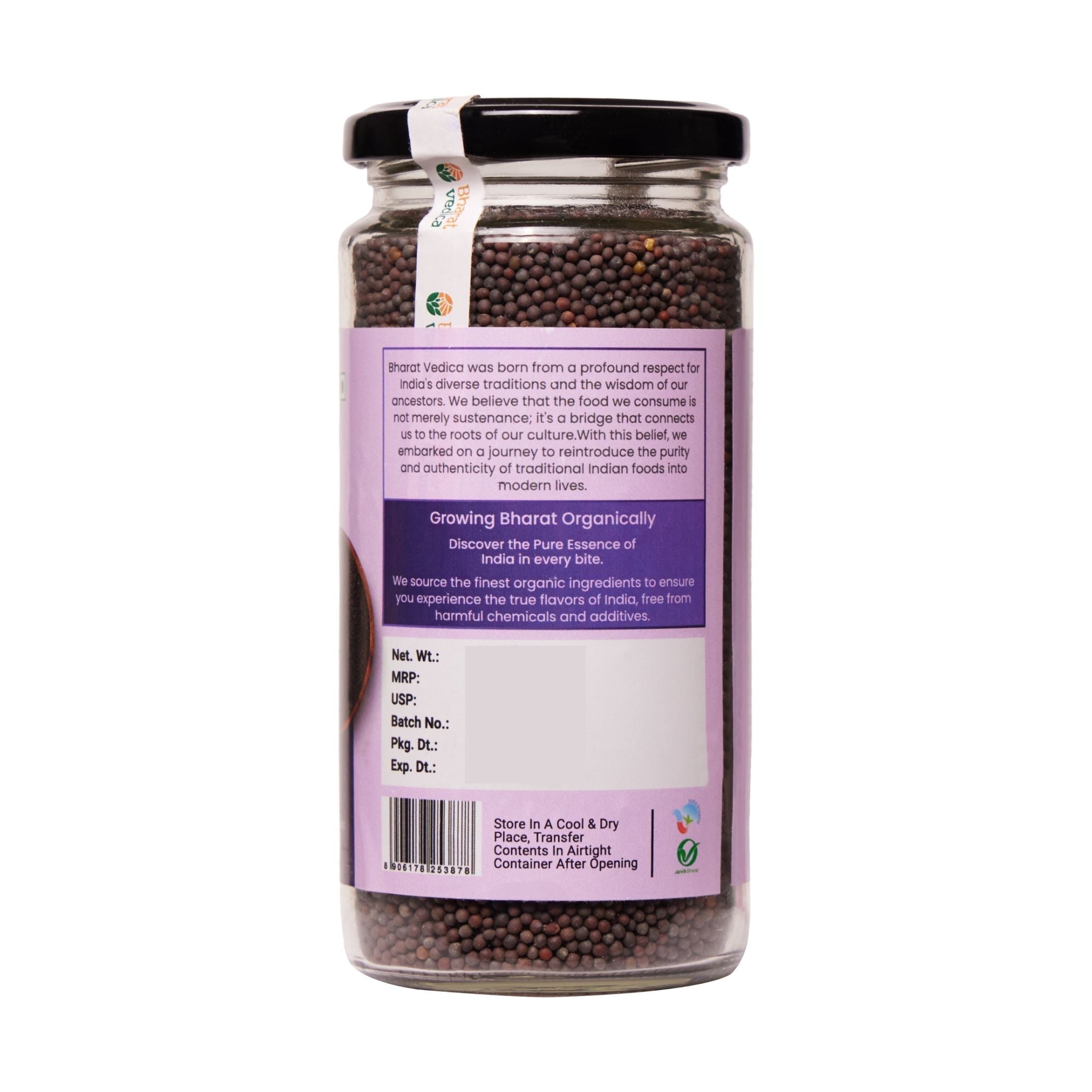 Bharat Vedica Organic Black Mustard BIG - Kali Sarso
