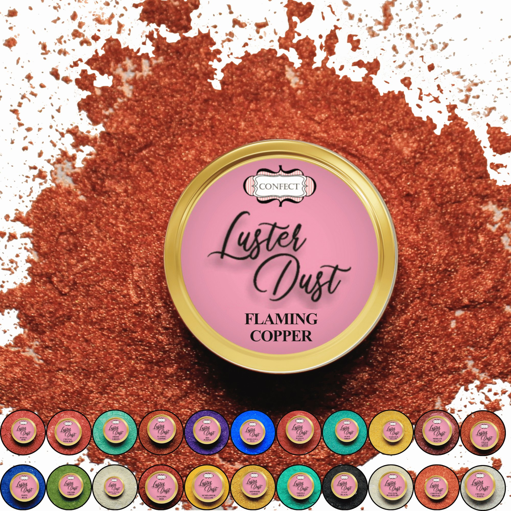 Confect Flaming Copper | Edible Luster Dust
