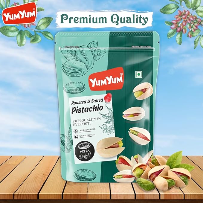 Yum Yum Roasted & Salted Pistachios Pouch