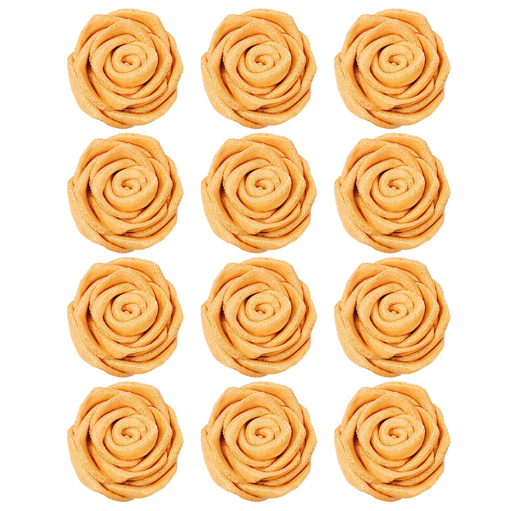 Confect Gold | Edible Metallic Sugar Roses Topper