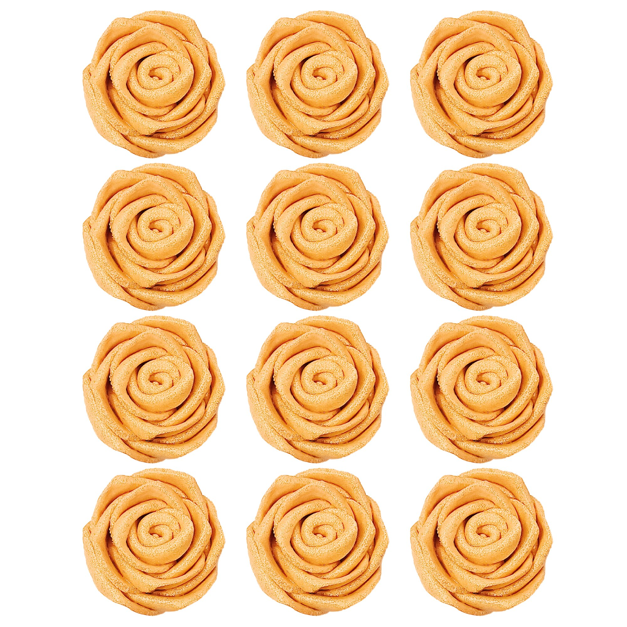 Confect Gold | Edible Metallic Sugar Roses Topper