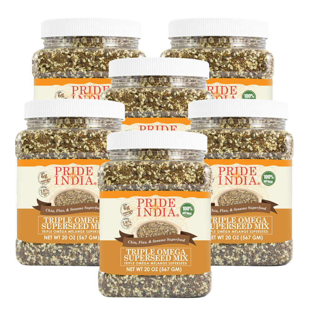 Triple Omega Superseed Mix - Chia Flax & Sesame Superfood Jar