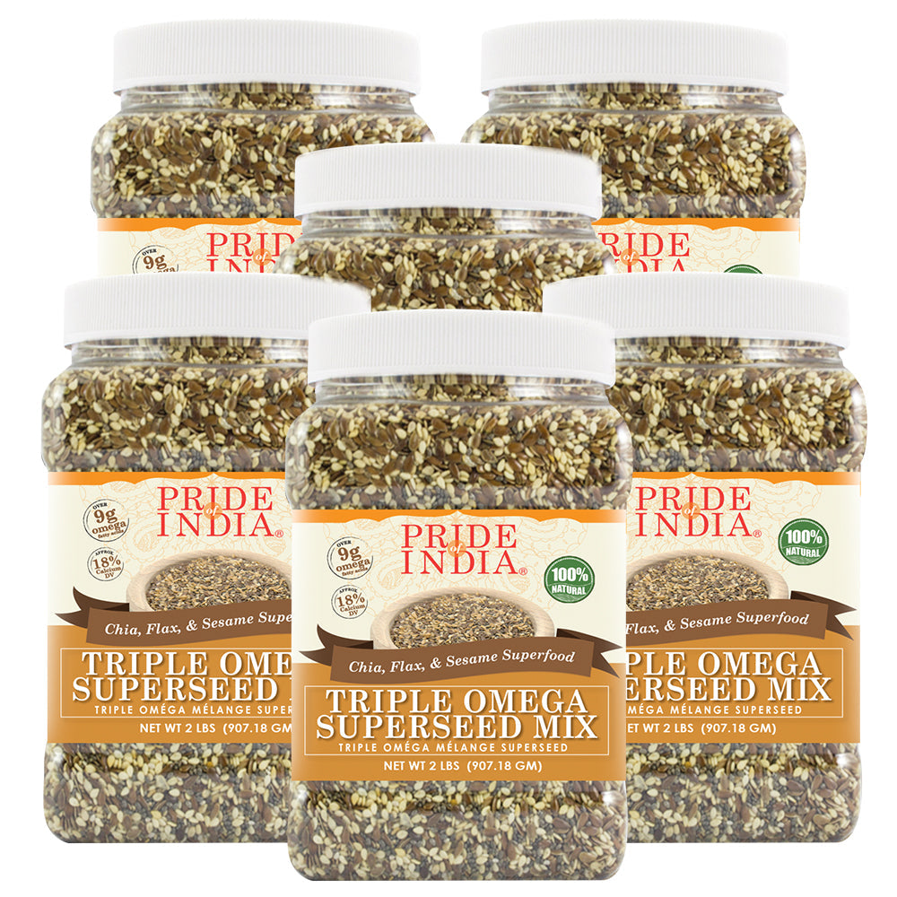 Triple Omega Superseed Mix - Chia Flax & Sesame Superfood Jar