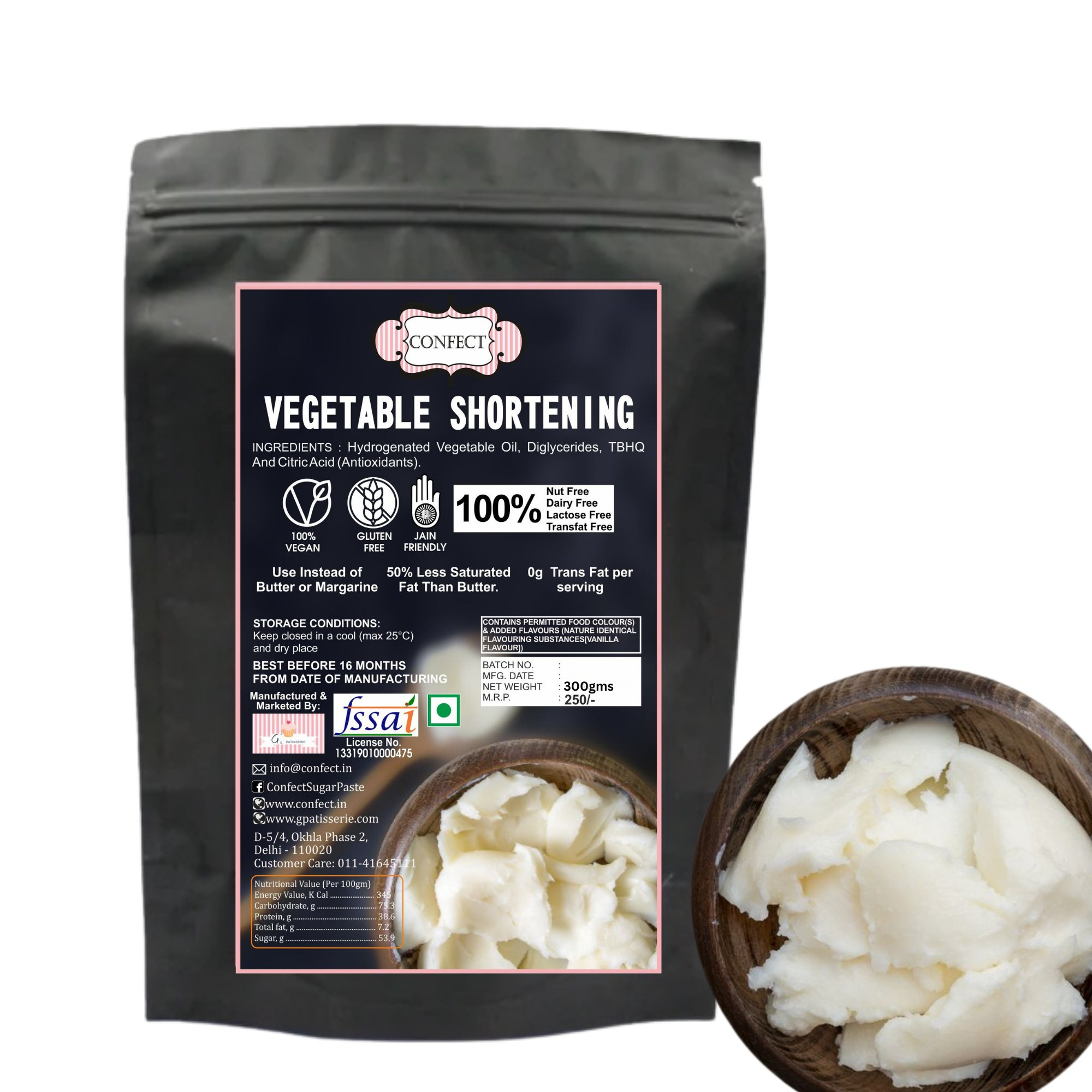 Confect Vegetable Shortening