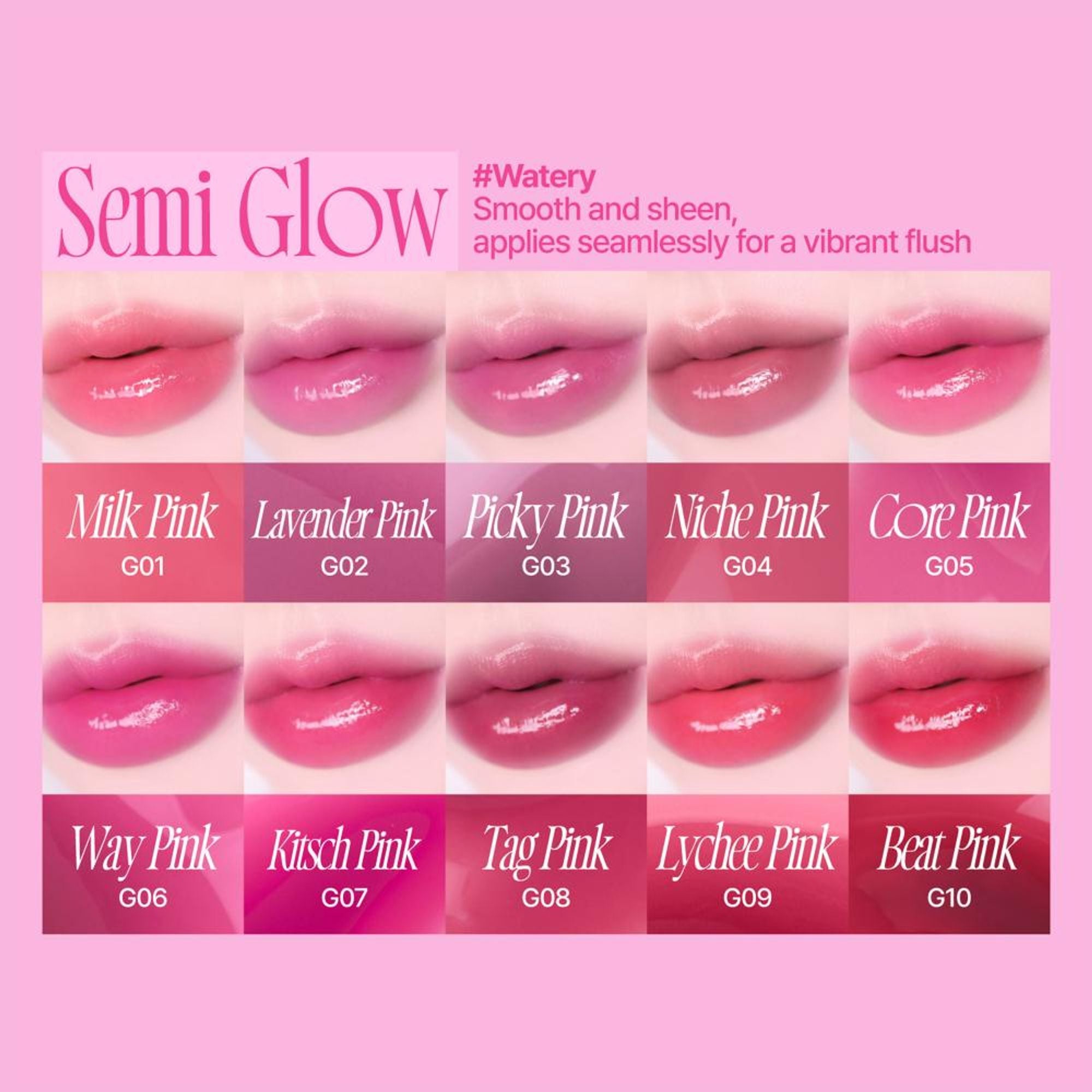 fwee Pink Obsession Stay-Fit Lip Tint - G05 Core Pink