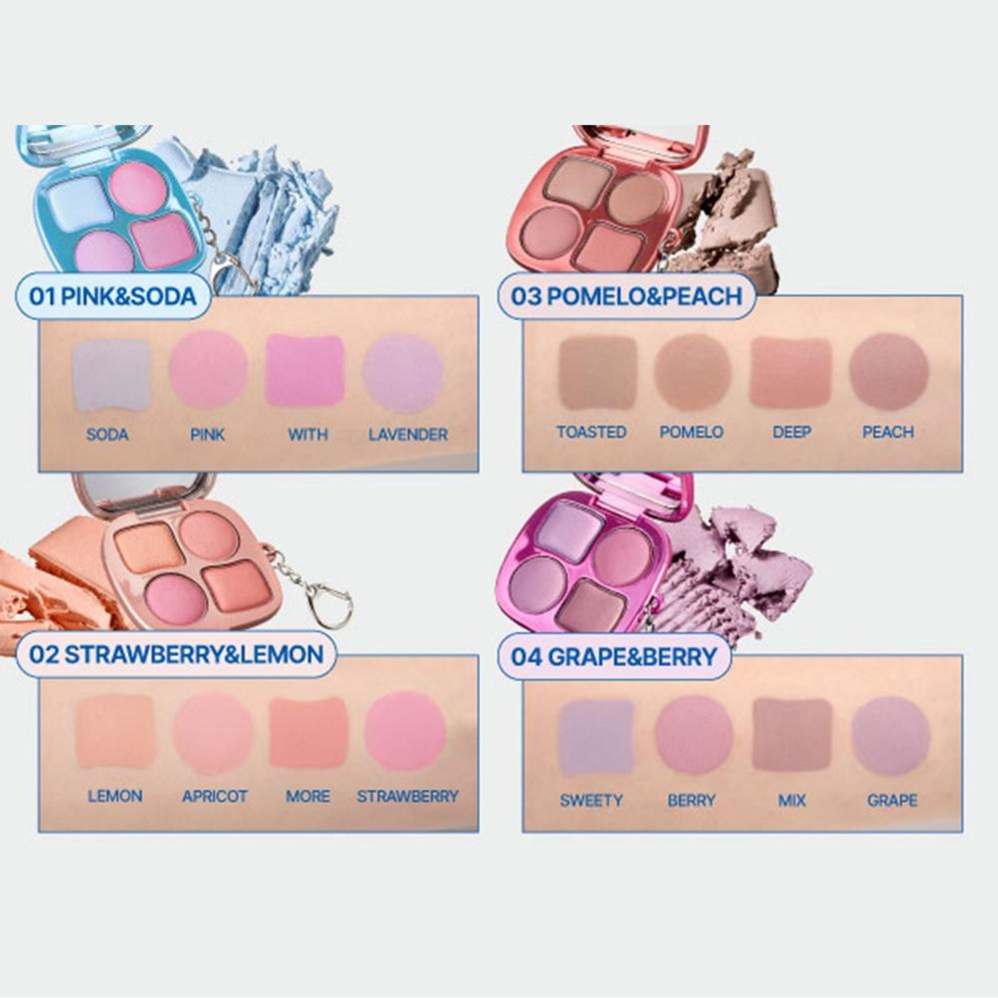fwee Pocket Cheek Palette - CP04 GrapeNBerry