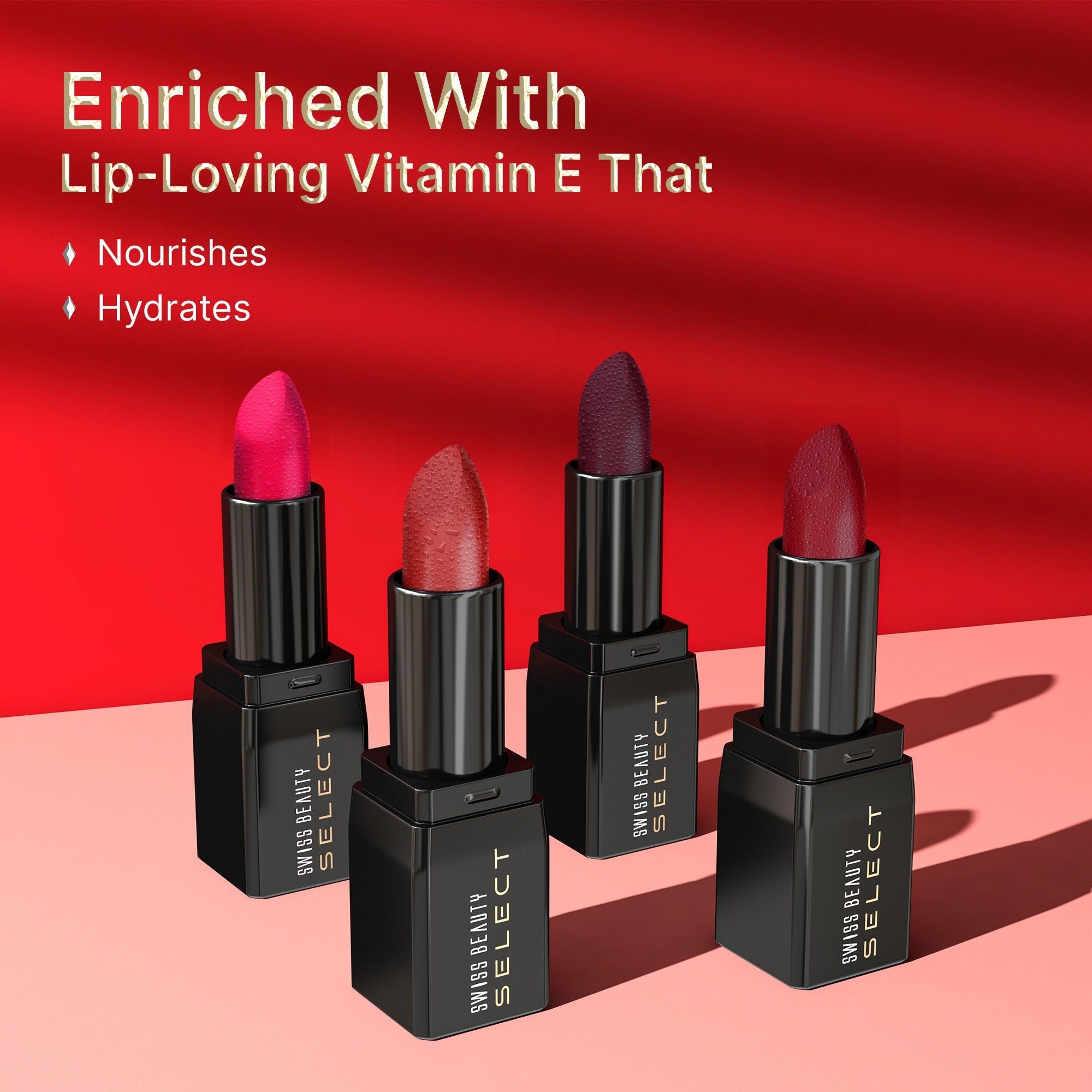 Swiss Beauty Select Dare To Matte Lipstick - 10 Racing Red