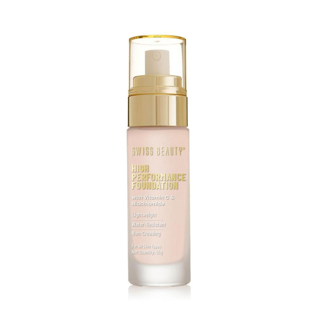 Swiss Beauty High Performance Foundation With Vitamin C & Niacinamide Light-Weight - 02 Rose Blush