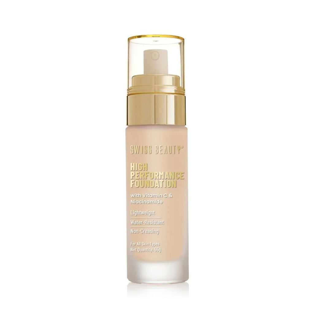 Swiss Beauty High Performance Foundation With Vitamin C & Niacinamide Light-Weight - 03 Natural Beige
