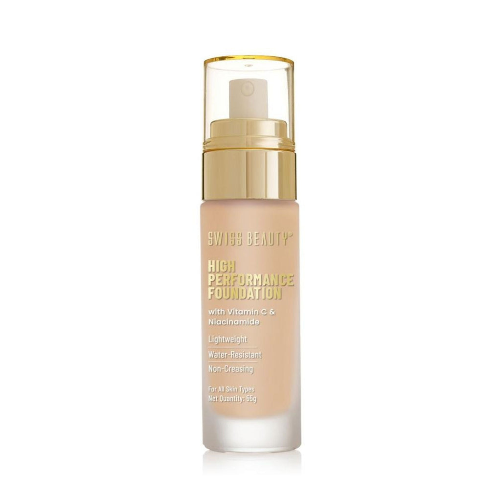 Swiss Beauty High Performance Foundation With Vitamin C & Niacinamide Light-Weight - 04 Natural Nude