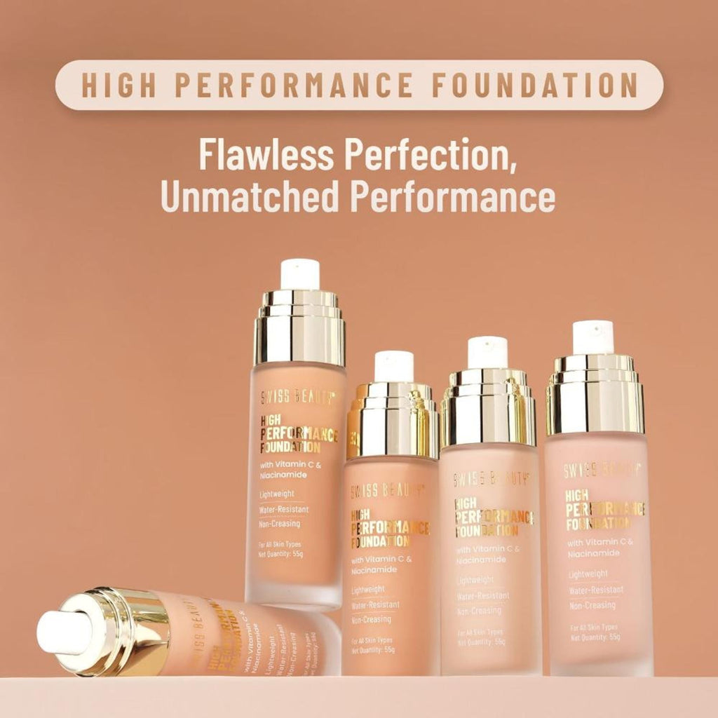 Swiss Beauty High Performance Foundation With Vitamin C & Niacinamide Light-Weight - 05 Classic Ivory