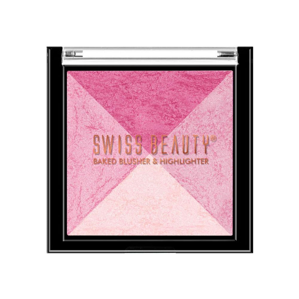 Swiss Beauty Baked Blusher & Highlighter - 03