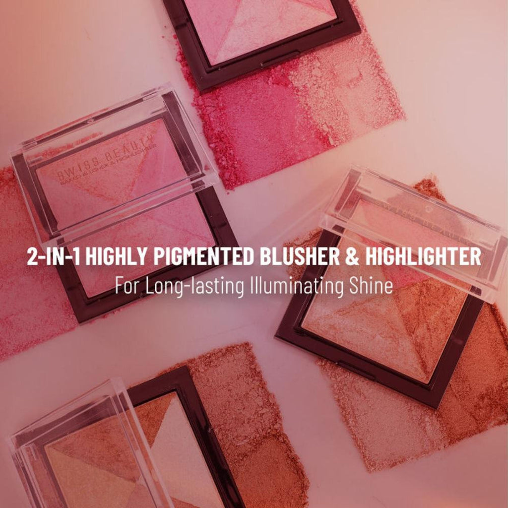Swiss Beauty Baked Blusher & Highlighter - 03