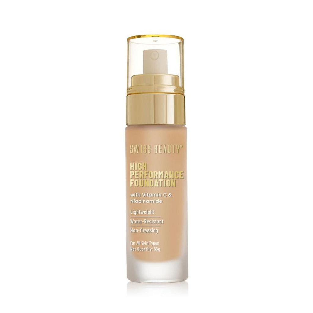 Swiss Beauty High Performance Foundation With Vitamin C & Niacinamide Light-Weight - 07 Natural Buff