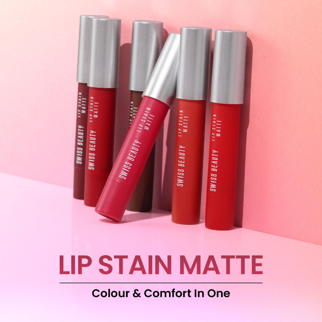 Swiss Beauty Lip Stain Matte Lipstick - 205 Lush Pink