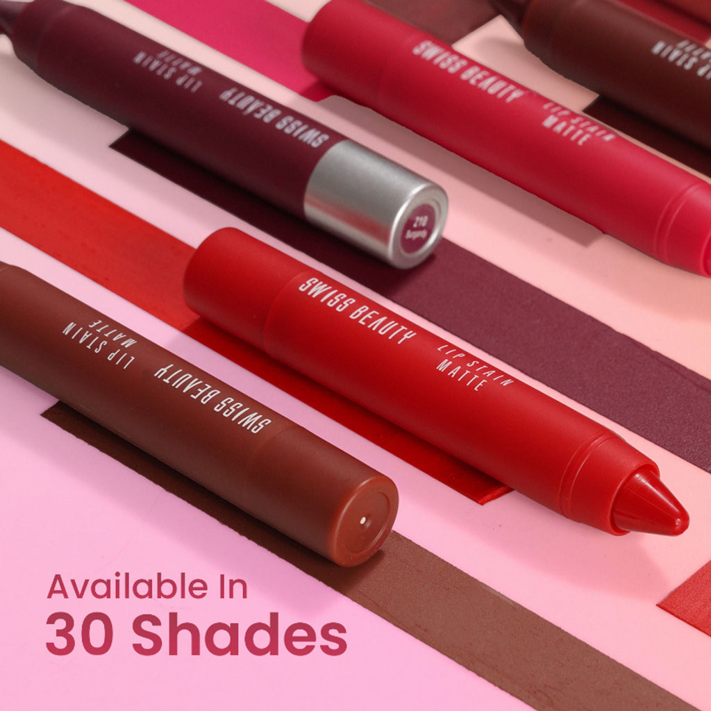 Swiss Beauty Lip Stain Matte Lipstick - 205 Lush Pink