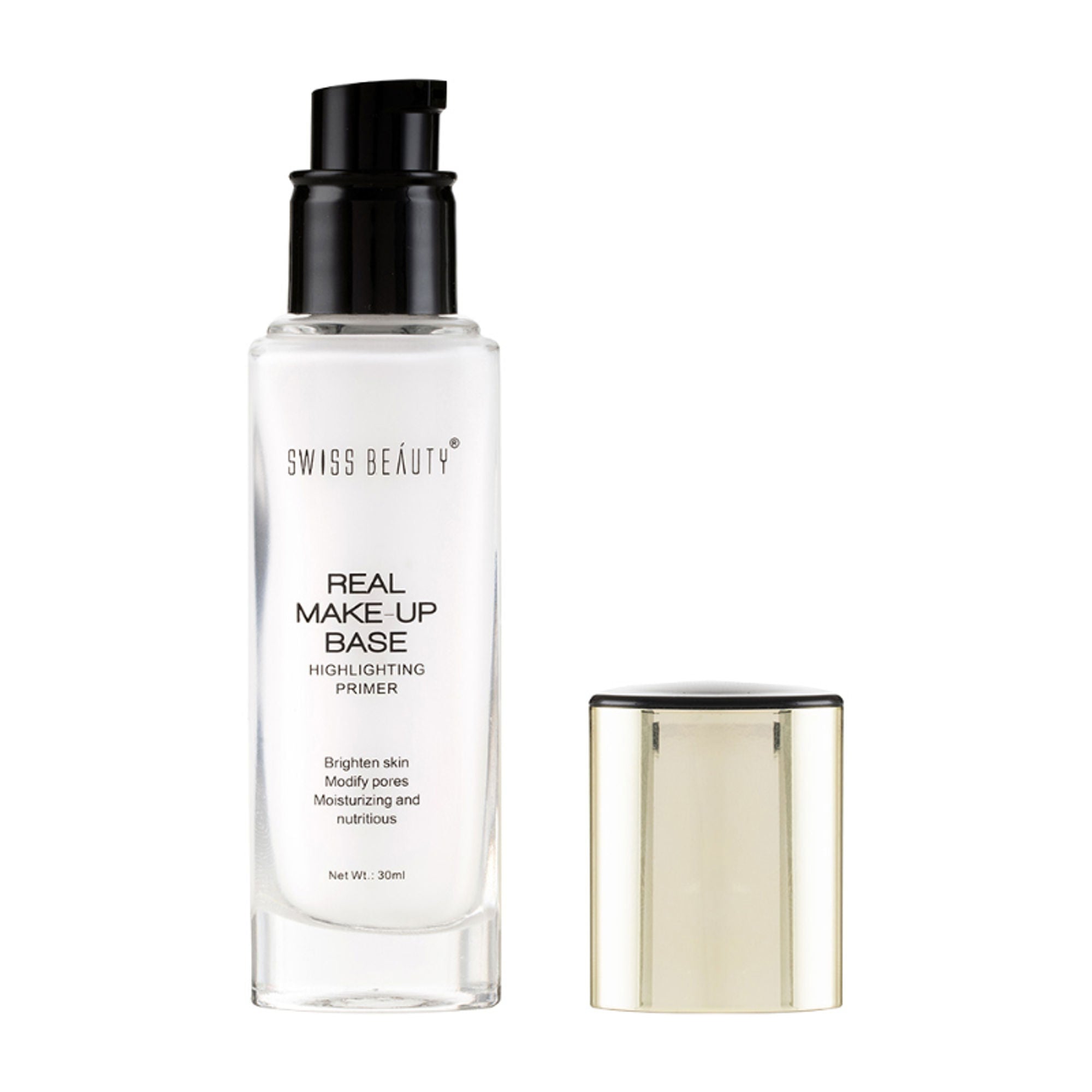 Swiss Beauty Real Make-Up Base Highlighting Primer , Brighten Skin , Modify Pore - 01 Natural Tint