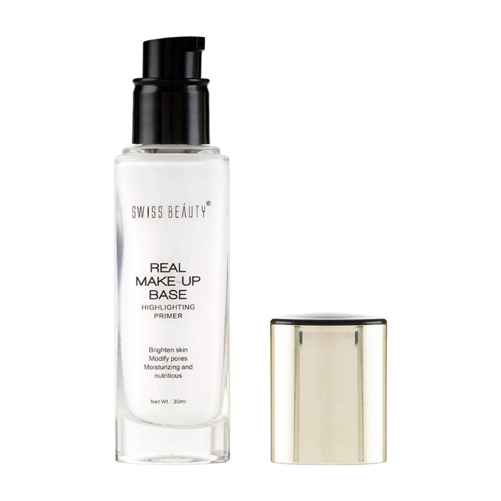 Swiss Beauty Real Make-Up Base Highlighting Primer , Brighten Skin , Modify Pore - N03 Pink Tint