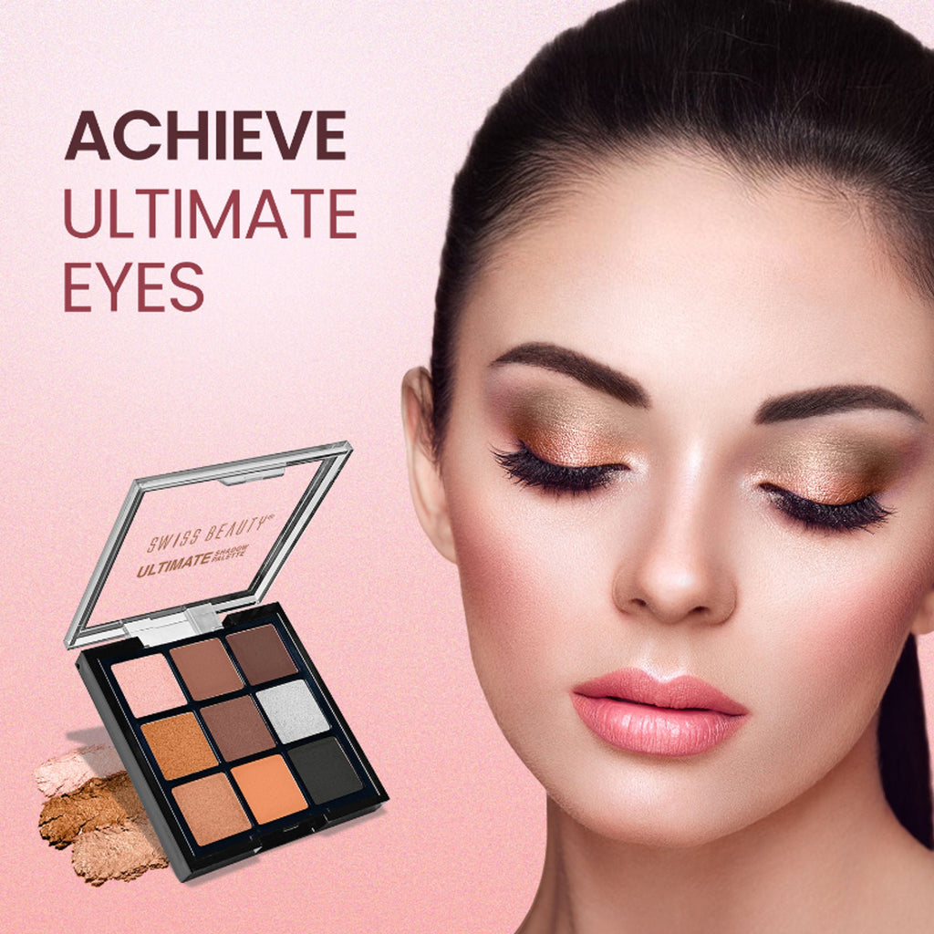 Swiss Beauty Ultimate 9 Pigmented Colors Eyeshadow Palette - 5