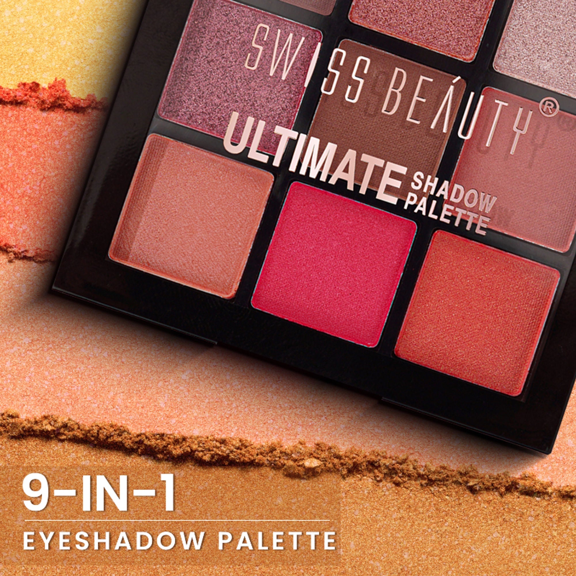 Swiss Beauty Ultimate 9 Pigmented Colors Eyeshadow Palette - 5
