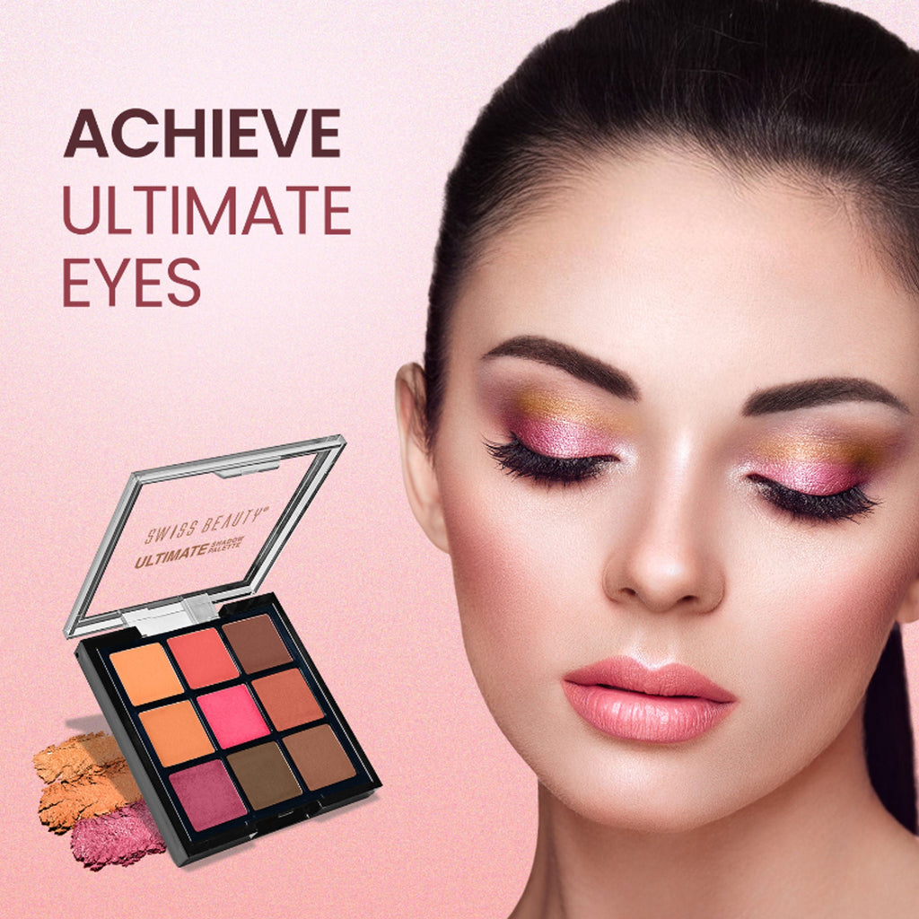 Swiss Beauty Ultimate 9 Pigmented Colors Eyeshadow Palette - 6