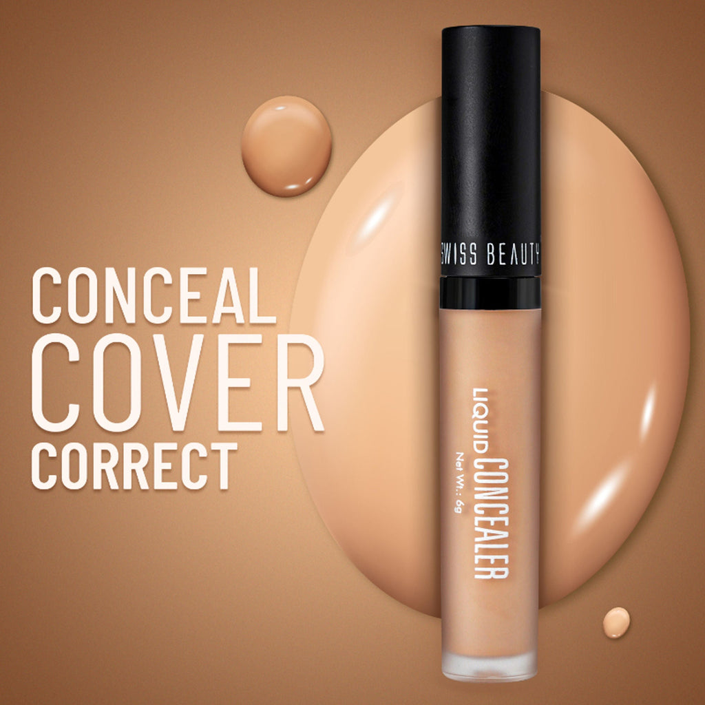 Swiss beauty Full Coverage Liquid Concealer With Jojoba Oil - 07 Yellow