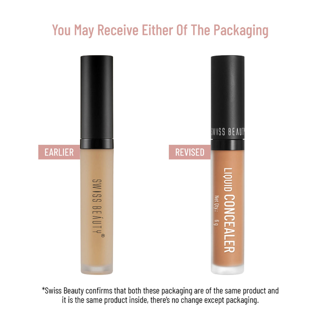 Swiss beauty Full Coverage Liquid Concealer With Jojoba Oil - 10 Porcelain