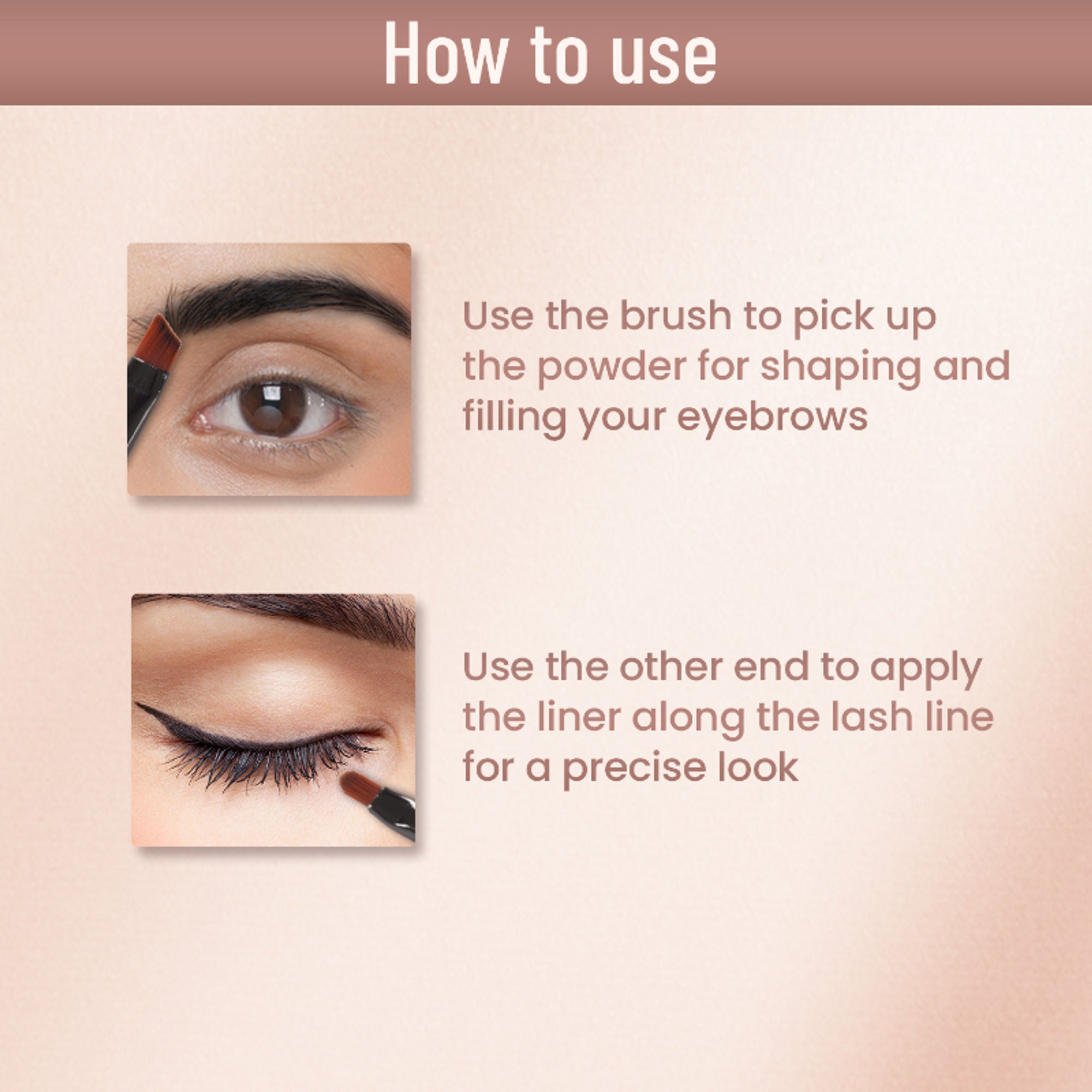 Swiss Beauty 3 In 1 Eyeliner, Eyebrow Filler and Kajal , 24-Hour Stay ,Waterproof - 02 Brown